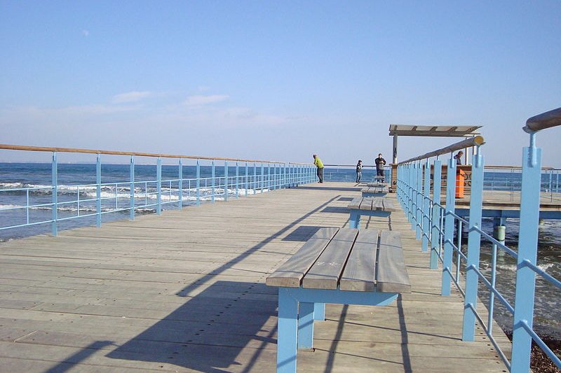 The seaside promenade in Larnaca, Cyprus