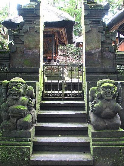 An entrance at An entrance at Pura Dalem Agung Padangtegal