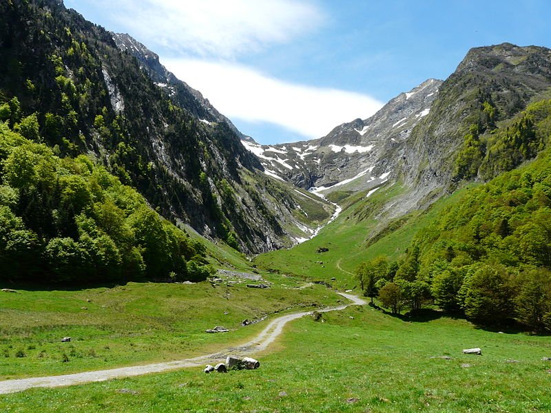 The Pyrénées mountains at Bagnères-de-Luchon
