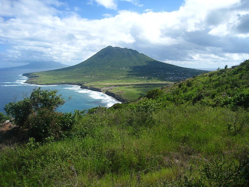 The dormant volcano Quill in Sint Eustatius