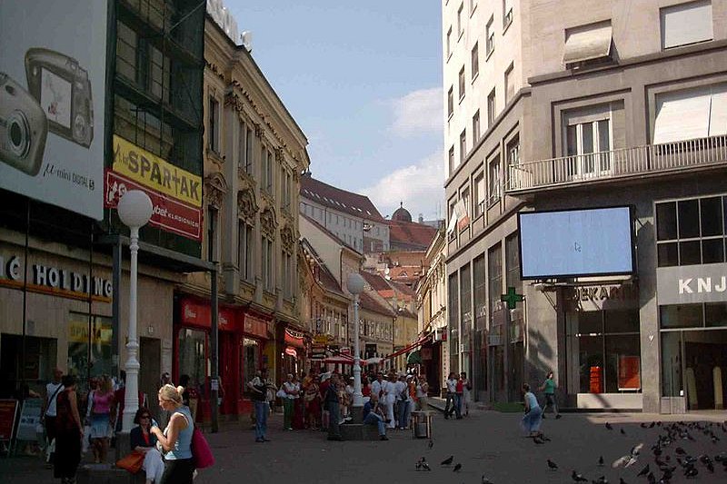 Radičeva Street, a shopping street in Zagreb