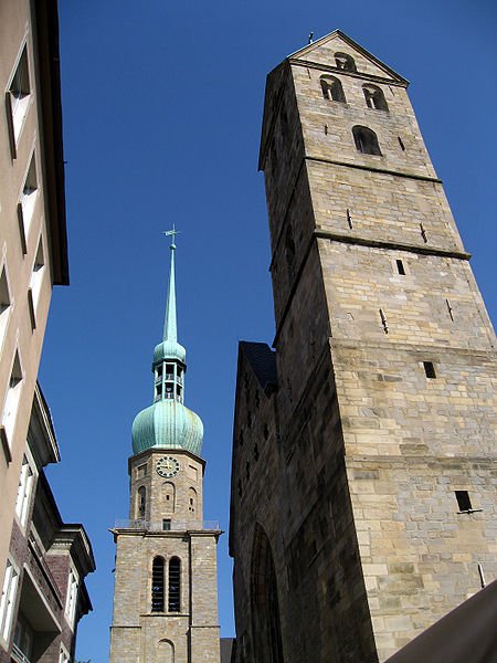 Reinoldikirche (left) and Marienkirche (right), Dortmund