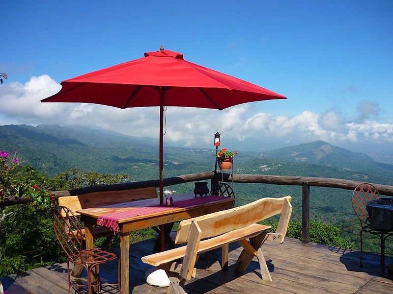 Restaurant with view at Comasagua, El Salvador