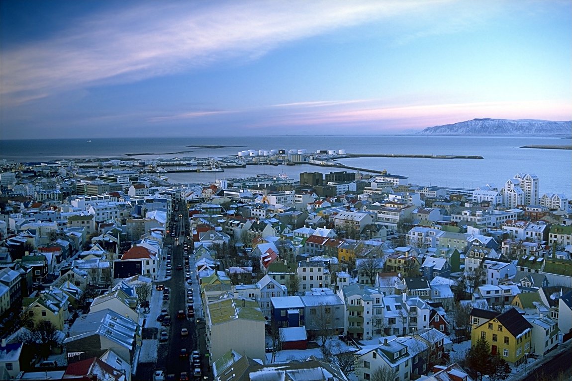 Reykjavík as seen from the tower of Hallgrímskirkja