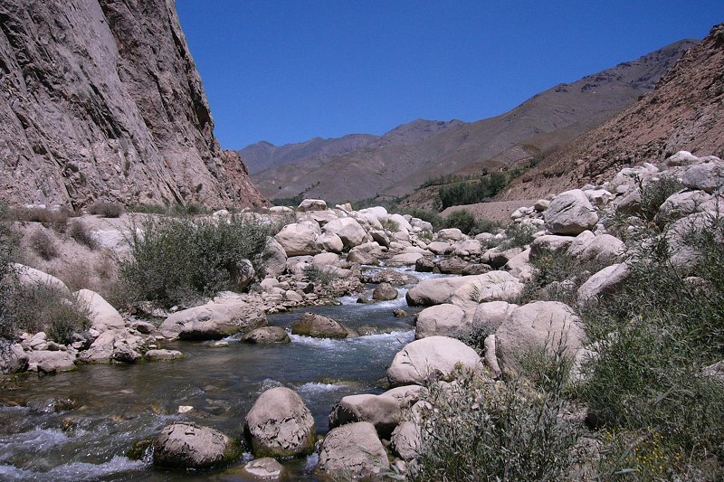 River near Salang Pass