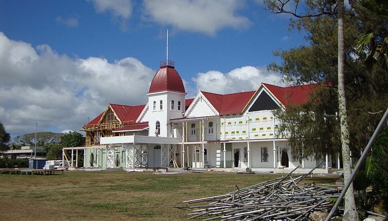 Extension work being done on the Nuku'alofa Royal Palace, Tonga