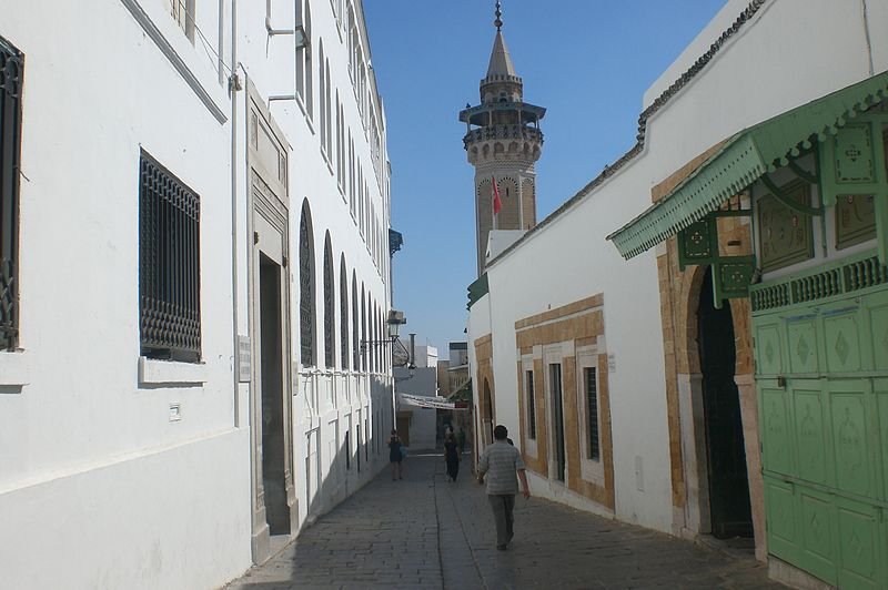 Rue Kasbah in Tunis, Tunisia