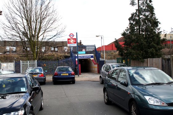 Approaching the South Kenton Tube Station