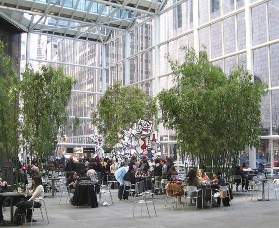 Lobby area of 590 Madison Avenue