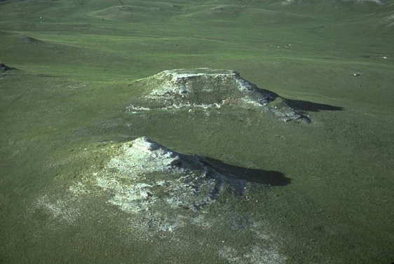 Aerial view of Agate Fossils Bed National Monument