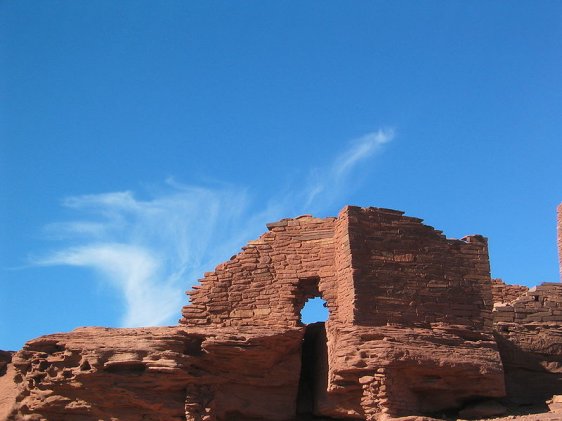 Ancient Puebloan ruins at Wupatki National Monument
