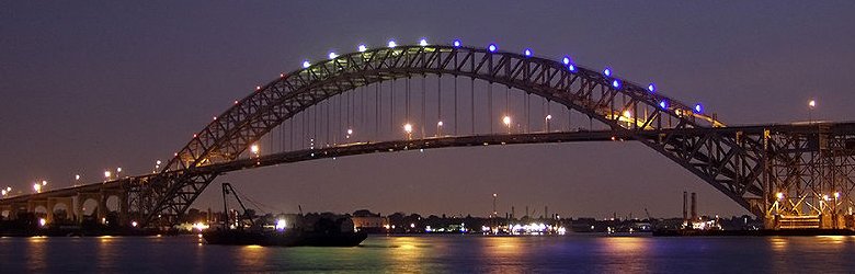 Bayonne Bridge, between New Jersey and Staten Island