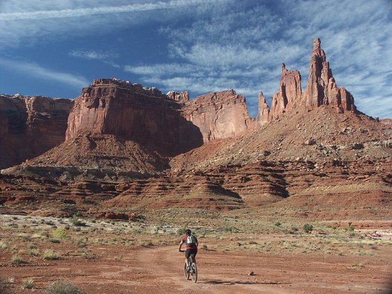 Biking near Moab, Utah