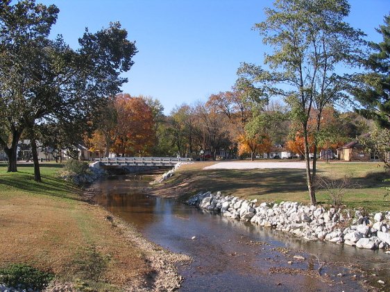 Bridge over creek in Newton County, Missouri