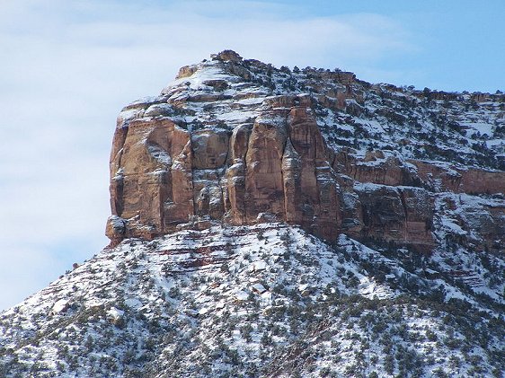 Colorado National Monument in winter