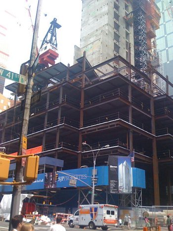 Eleven Times Square under construction, New York City