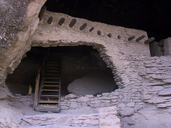 Entrance to one of the Gila Cliff Dwellings