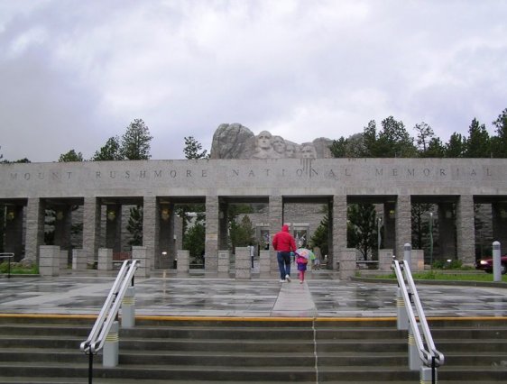 Entrance to Mount Rushmore National Memorial