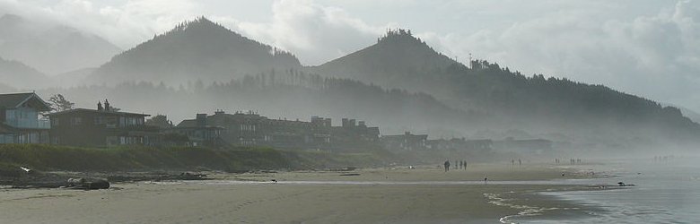 Foggy day at Cannon Beach, Oregon