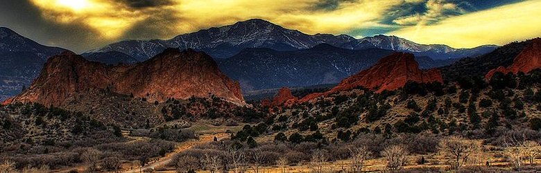 Garden of the Gods, Colorado Springs, seen from the visitor center