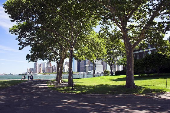 Governors Island, view of Manhattan