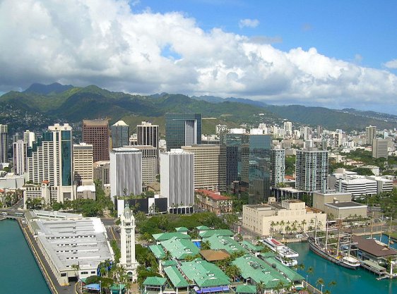 Honolulu cityscape, Oahu