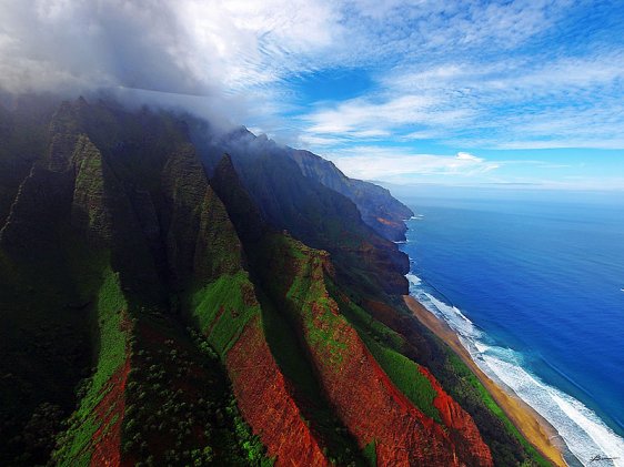 Kauai coast, Hawaii