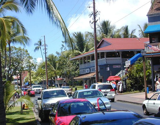 Town of Lahaina in Maui