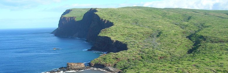 Scenic view at Kaneapua Rock on the Lanai south coast