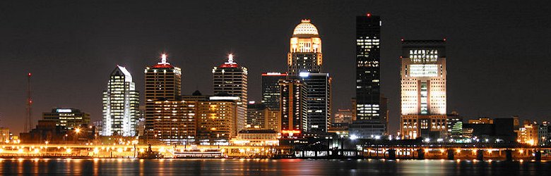 Skyline of Louisville, Kentucky, at night