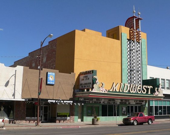 Midwest Theater (listed on NRHP) in Scottsbluff, Nebraska