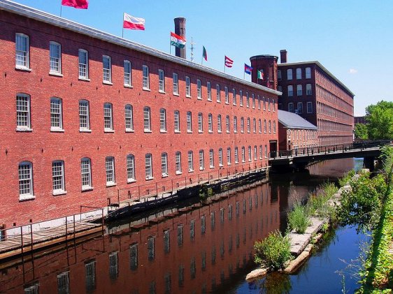 Old Mill Building in Lowell now converted to a museum