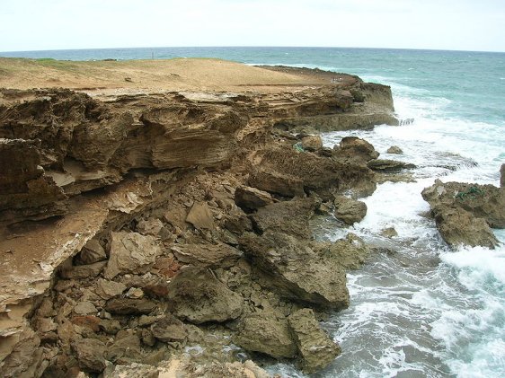 Rocky coastline of Moomomi Nature Conservancy Preserve, Molokai