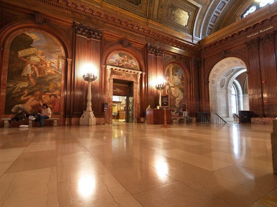 New York Public Library interior first floor