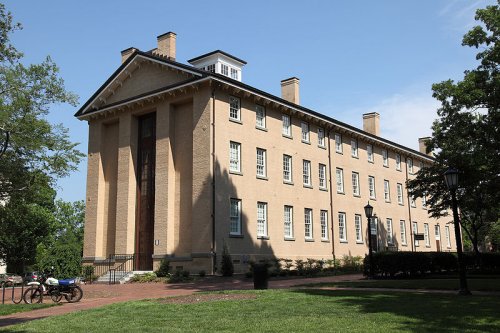 Old East Dormitory of the University of North Carolina, the first state university building in the United States