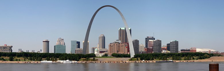 Panoramic view of St Louis, Missouri