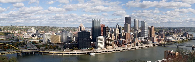 Pittsburgh, Pennsylvania, as seen from Mount Washington