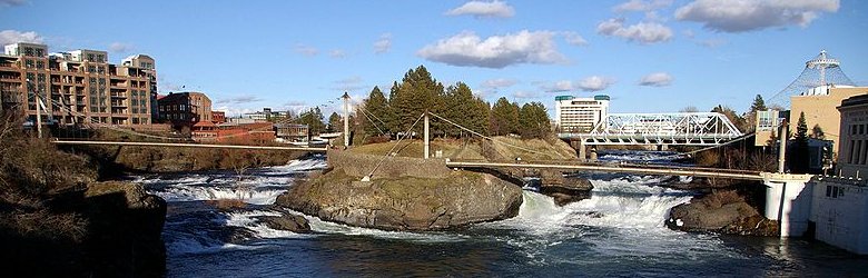 Post Street Bridge, Upper Spokane Falls, Spokane