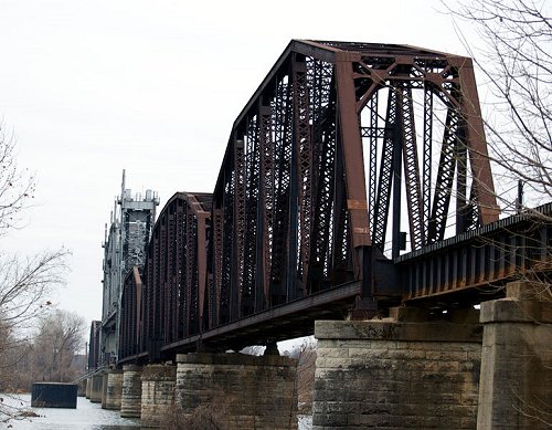 Railroad Bridge at Fort Smith, Arkansas