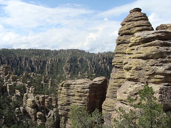 Rock formations of Chiricahua National Monument