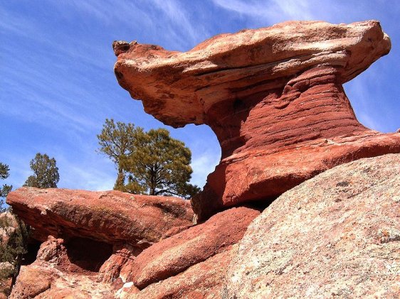 Sandstone formations in the Garden of the Gods