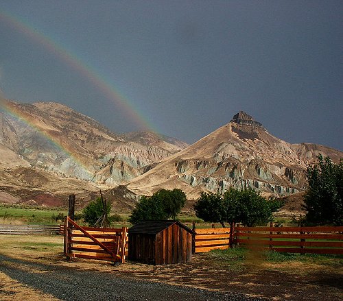 Sheep Rock at John Day Fossil Beds National Monument, Oregon