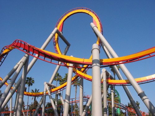 Silver Bullet Roller Coaster at Knotts Berry Farm
