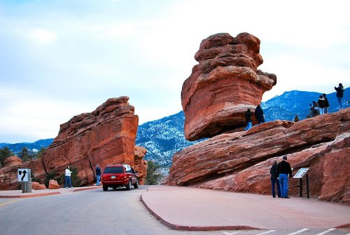 Steamboat Rock and Balanced Rock, Garden of the Gods, Colorado Springs