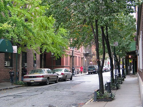 Street view of Greenwich Village