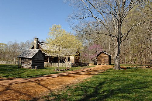 The Homeplace log structure, Land Between the Lakes National Recreation Area, Tennessee