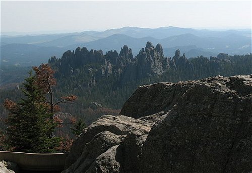 The Needles, as seen from Harney Peak, South Dakota