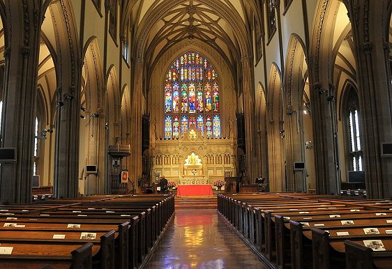Interior of Trinity Church, Manhattan