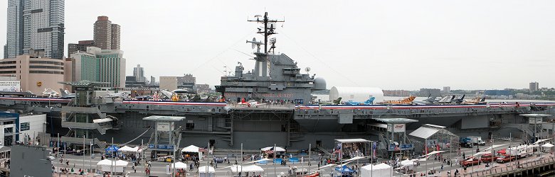 USS Intrepid Aircraft Carrier at Pier 86, New York City