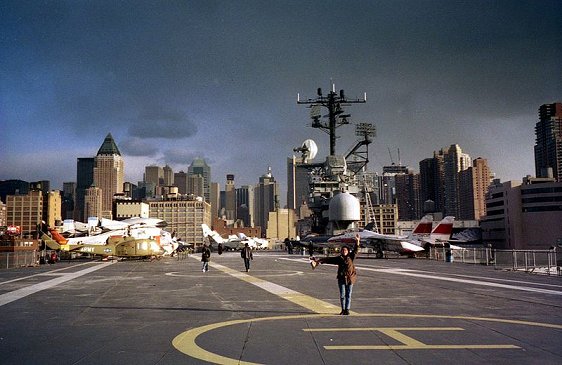 View from the deck of the USS Intrepid